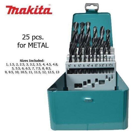 Makita D-54097 HSS-R Metal Drill Bit Set 25 pcs. - Goldpeak Tools PH Makita Makita D-54097 HSS-R Metal Drill Bit Set 25 pcs. - Goldpeak Tools PH Makita